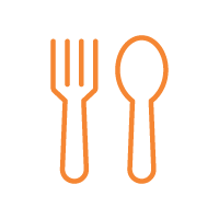 knife and fork icon representing deceased loved ones favorite foods