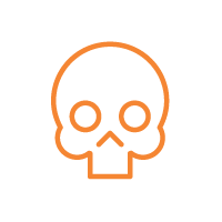 skull icon inviting deceased loved ones to the dia de los muertos altar