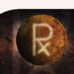 The planet Venus, combined with the retrograde symbol.