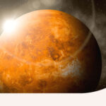 A close-up of the planet Venus.