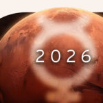 The planet Mercury, with the year 2026 written across it.